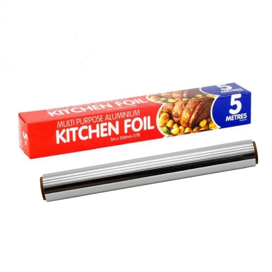 Aluminium Foil Roll Price in Silver and Red manufactured by Ningbo Smile Commodity Co., Ltd