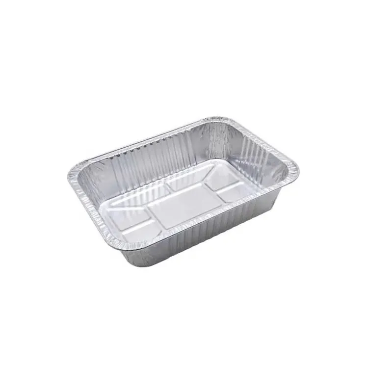 Aluminum Foil Baking Pans in Silver and Grey manufactured by Ningbo Smile Commodity Co., Ltd
