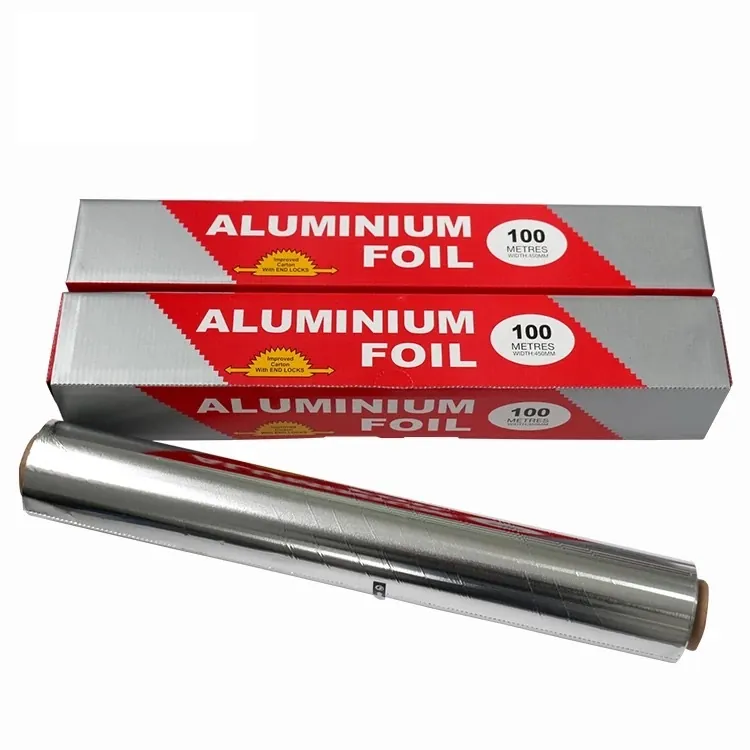 Heavy Duty Aluminium Foil in Grey and Red manufactured by Ningbo Smile Commodity Co., Ltd