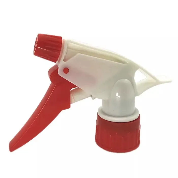 Trigger Sprayer 28/400–28/410 0.8 ±0.1 ml in Silver and Red manufactured by Ningbo Smile Commodity Co., Ltd