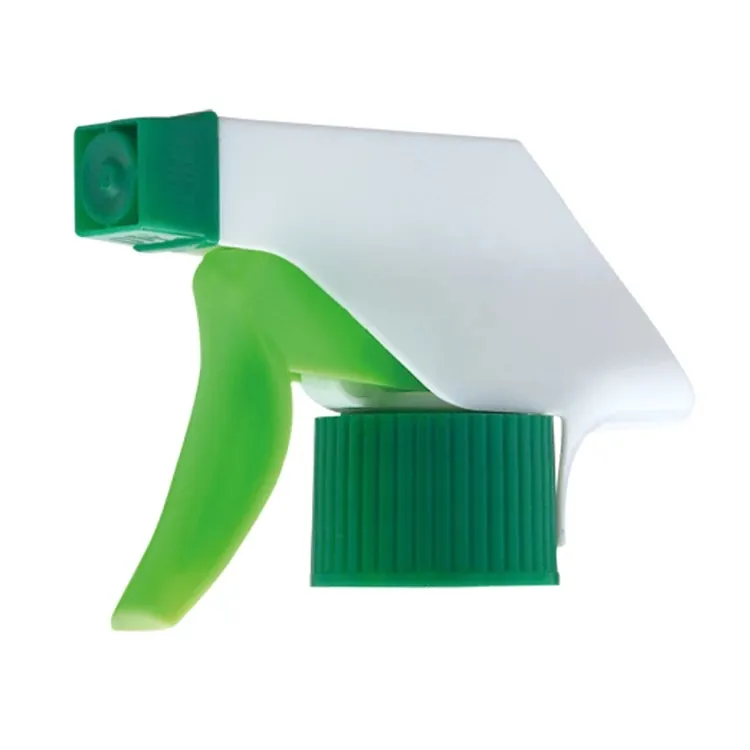 Trigger Sprayer 28/400–28/410 0.9 ±0.05 ml in Green and Silver manufactured by Ningbo Smile Commodity Co., Ltd
