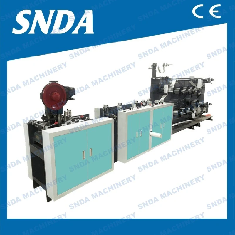 Front view of the fanfold kraft paper folding machine with touch screen and inverter control