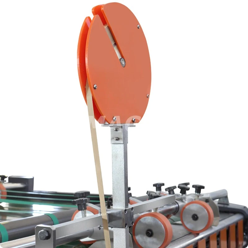Full machine layout showing the feeding, cutting, and stacking sections