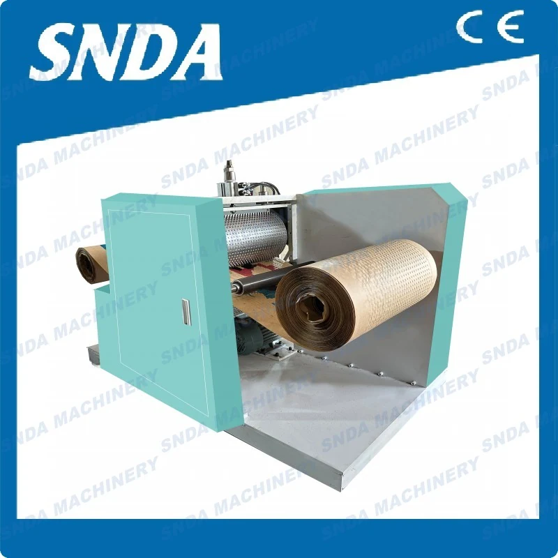 Automatic cutting and stacking system added inline to the kraft bubble paper machine