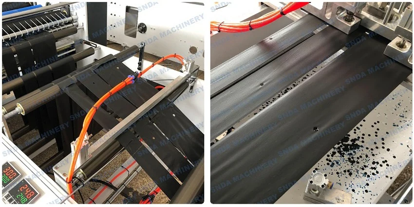 PRE-600 multi-lane pre-opened bag making machine with wide film unwinding and multiple rewinding shafts