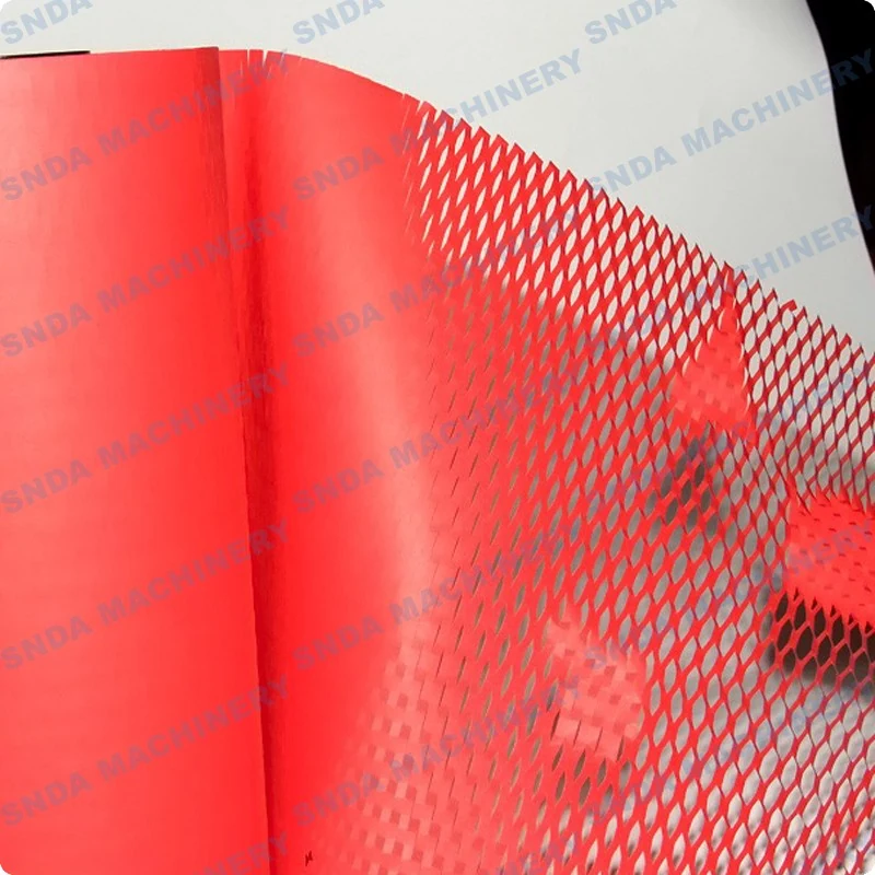 Roll of Reel Kraft Honeycomb Paper White being pulled from a dispenser