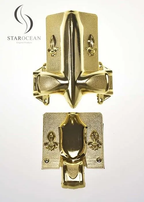 Gold Plated Funeral Accessories Handle Set, Parts of A Casket Compact Structure 2# view 1