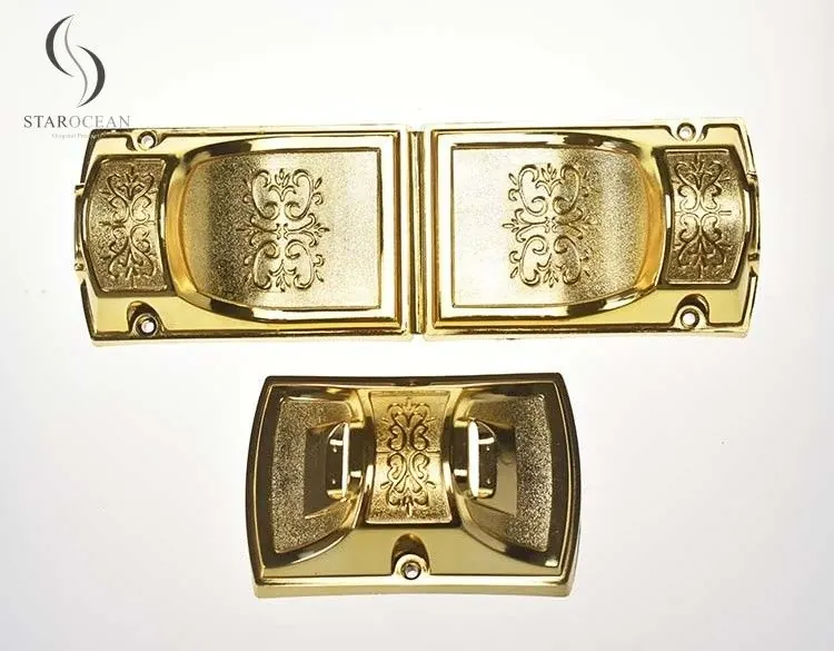Gold PP Recycled Plastic Metal Rod Coffin Wrap Handle, Retro Coffin Handle 8# view 1