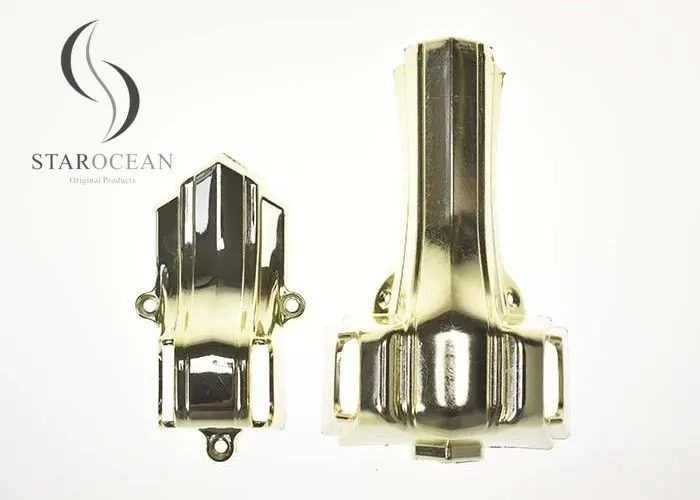 Gold Color Coffin Fittings Suppliers , Coffin Christmas Ornaments Light Weight 10# view 1