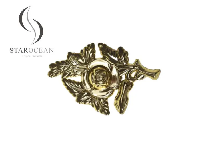 Golden Classic Design Plastic Coffin Decoration Accessories Factory Price PF01 view 2