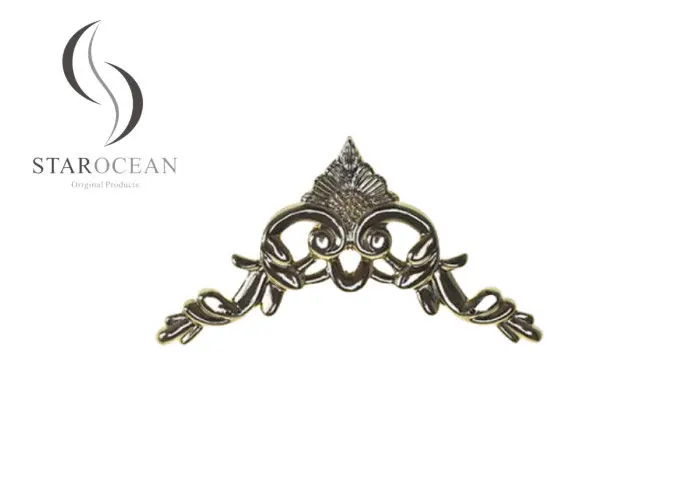 24K Gold Plastic Coffin Hardware Decoration Funeral Accessories Products PF07 view 1