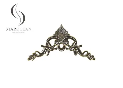 24K Gold Plastic Coffin Hardware Decoration Funeral Accessories Products PF07