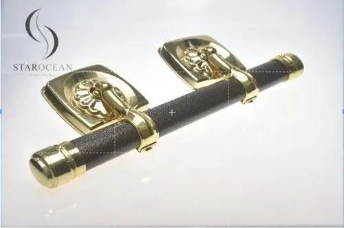 Gold Color Casket Parts Swing Bar Set with Steel Bar/Zamak Lugs Eco Friendly Model.G view 1