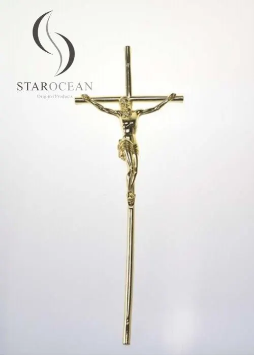 Customized Color PP Plastic Jesus Shaped Coffin Cross Decorations Funeral PJ-04 view 1