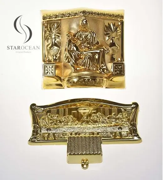 Eco-friendly Material Last Supper Design Coffin Corner Set Sturdy and Durable 9#