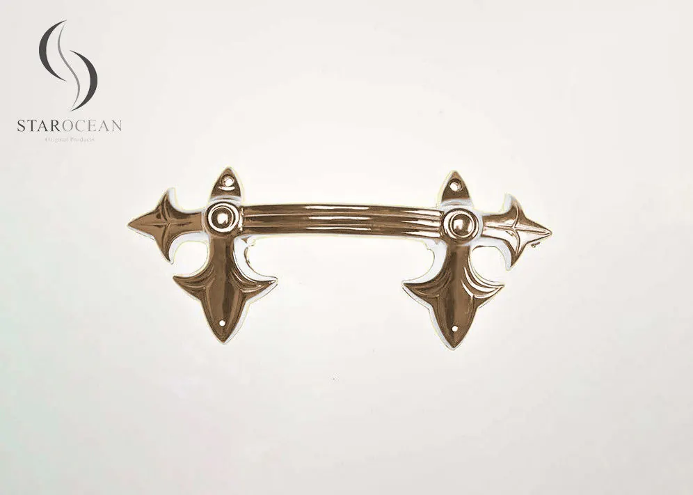 Bronze Plating Plastic Coffin Handles Cremation Funeral Coffin Decoration P9001 view 1