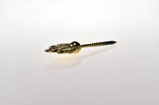 Floral Pattern Coffin Decorative Screws 45mm or 55mm Metal Section Length PS07