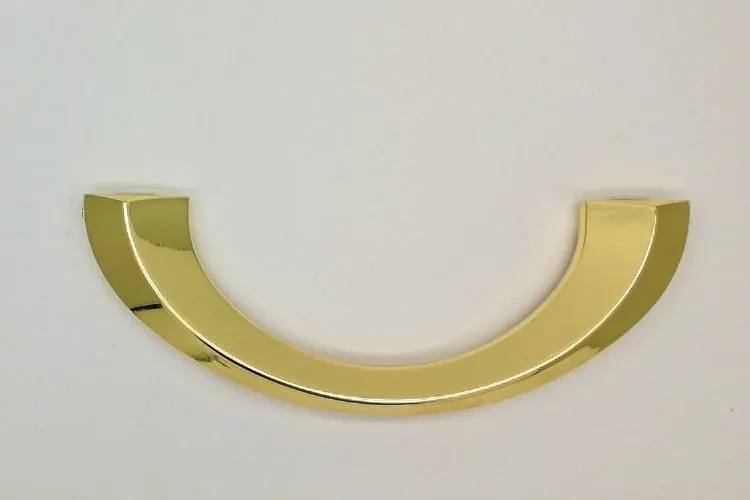 Zamak Material Coffins and Caskets Accessories Shining Gold Plating ZH004 view 2