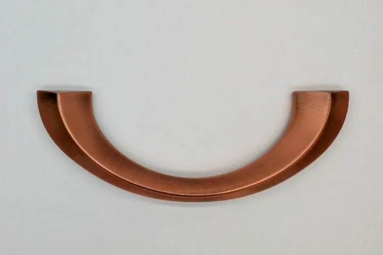 Antique Copper Plated Half-Moon Metal Coffin Handle Hardware Wholesale ZH004AC view 1