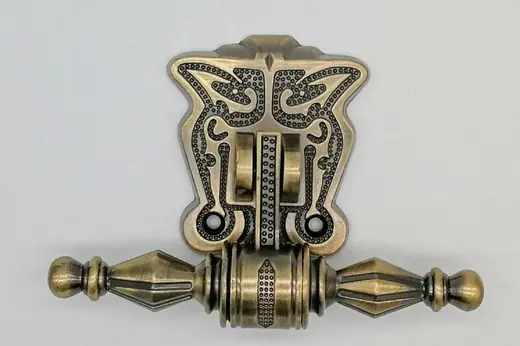 Brass Plating Metal Coffin Handles Zinc Alloy Material High Durability ZH005T