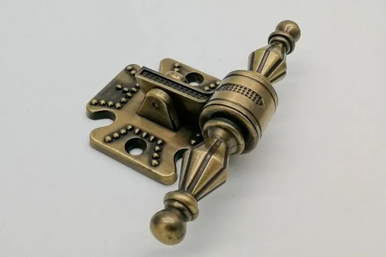 Antique Brass Color Zinc Metal Material T-Shaped Metal Coffin Handle Short ZH005-AT view 2