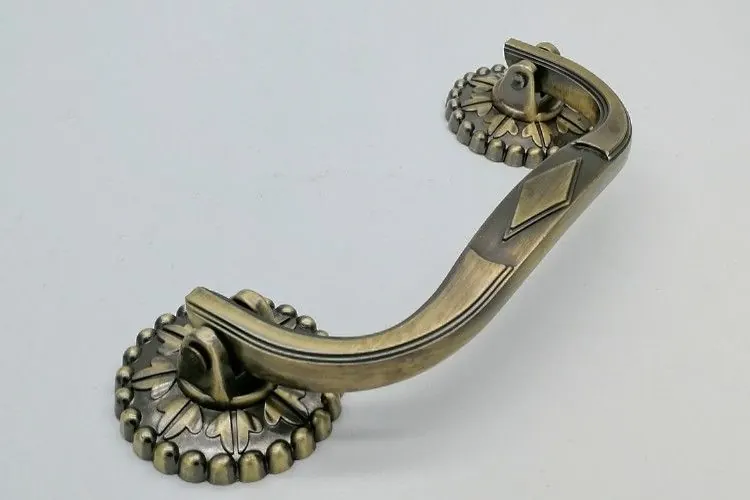 Retro Copper Color Compact Coffin Handle with Strong Decorative Sense Wholesale ZH009 view 2
