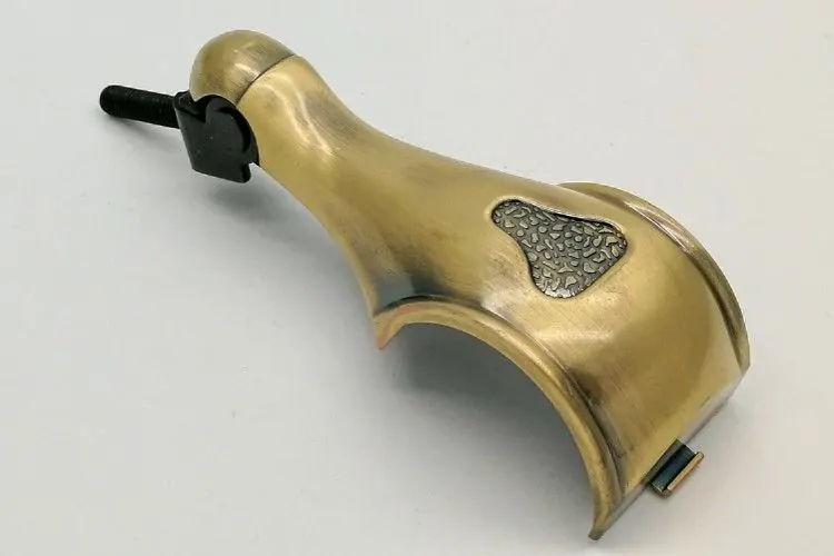 Antique Brass Plating Coffin Hardware , Coffin Casket Handles with Steel Back Cover view 2