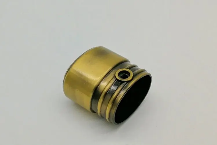 Round End Tip Casket Accessories ZA06 Brass Plating and High Polishing view 2