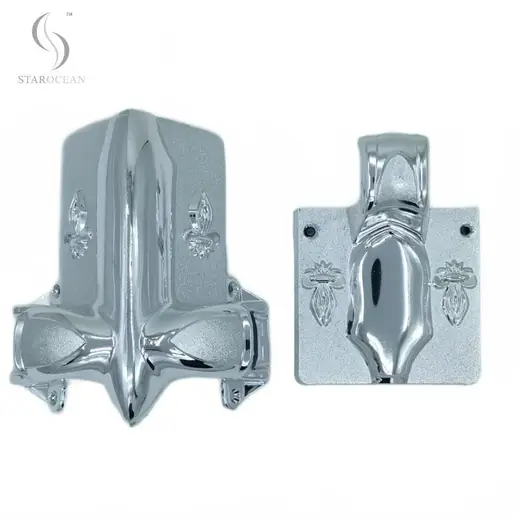 Silver Plastic Stationary Handle Casket Corner American Style Wholessale in Set 2# S