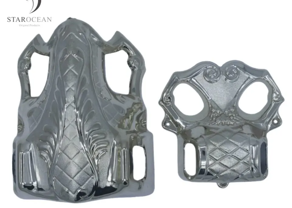 Shiny Silver Plastic Coffin Corners Coffin Handles and Accessories Supplier 4#S view 1