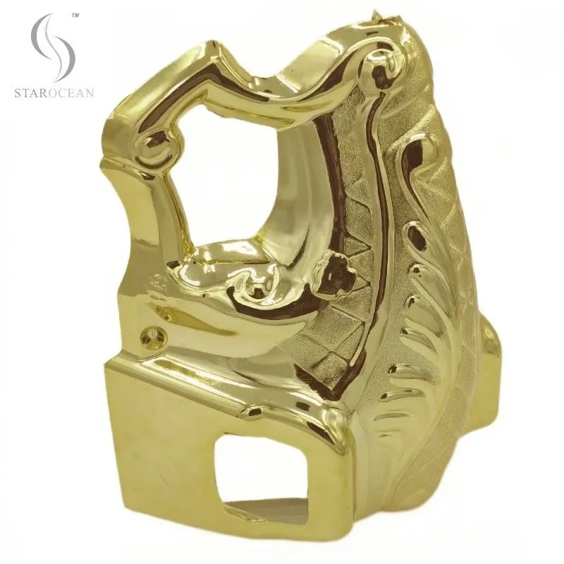 Gold Plating Coffin Ornaments 4#G , Customized Coffins and Caskets Accessories view 2