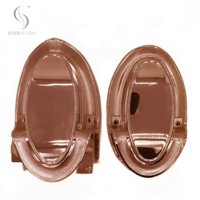 Electroplated Bronze Plastic Coffin Corner Coffin Hardware with Steel Pipe 6# B view 1
