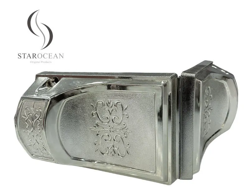 Silver Simple Design Coffin Corner with Metal Rod Set Coffin Handle Wholesale 8#S view 3
