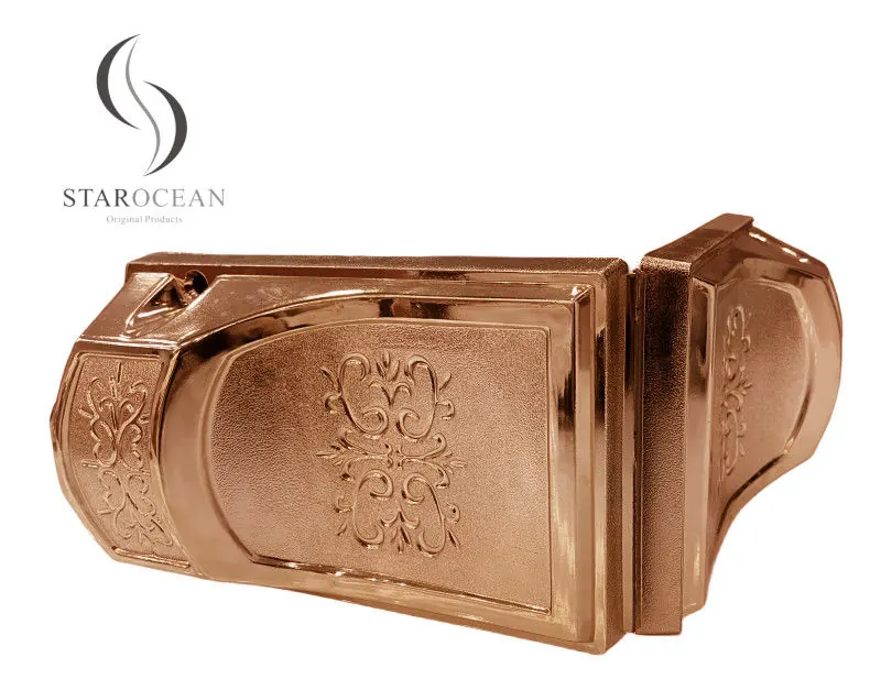 Bronze PP Recycled Material Coffin Corner Funeral Accessories Bronze 8# B view 2