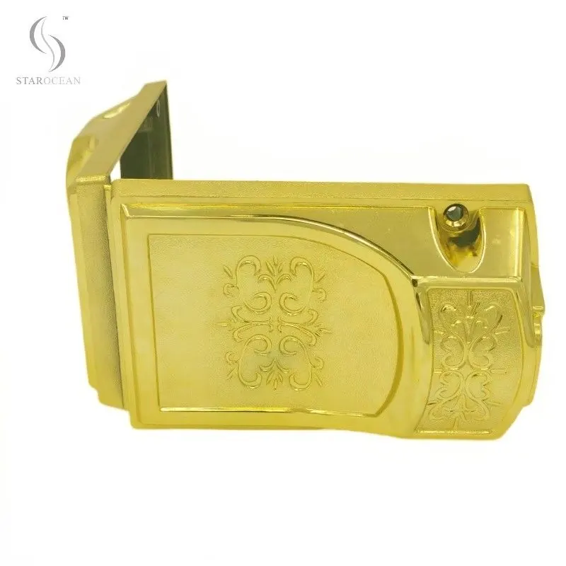 Shiny Golden PP Recycled Material Coffin Corner Anti-Fading Coffin Decoration 8# G view 3