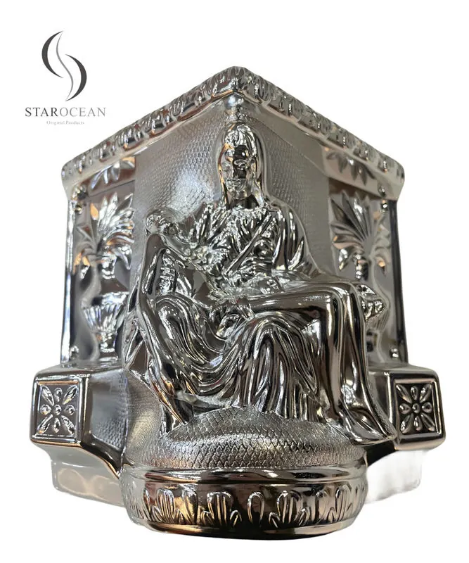 Luxury Silver Plated Plastic Coffin Corner Funeral Decoration Supplies Wholesale 9#S view 2