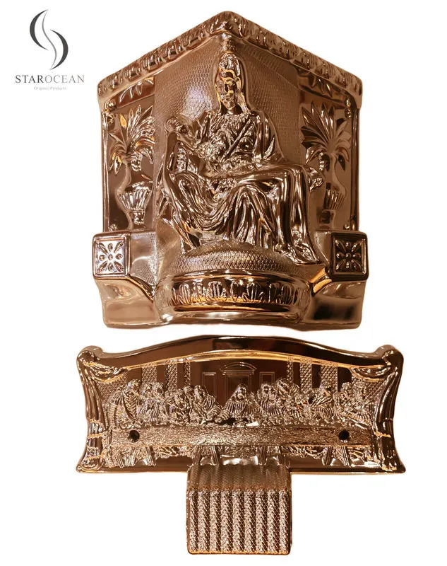 Copper Plastic Funeral Coffin Corner with Competitive Price and High Quality 9# B view 1