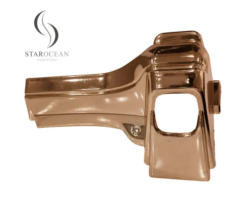 PP Plastic Material Copper Coffin Corner Set Wholesale with Metal Tube 10# B view 3