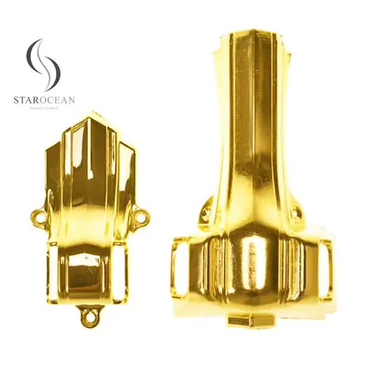 Gold Plastic Die-Cast Coffin Accessories, Metalized Coating of Coffin Parts 10# G