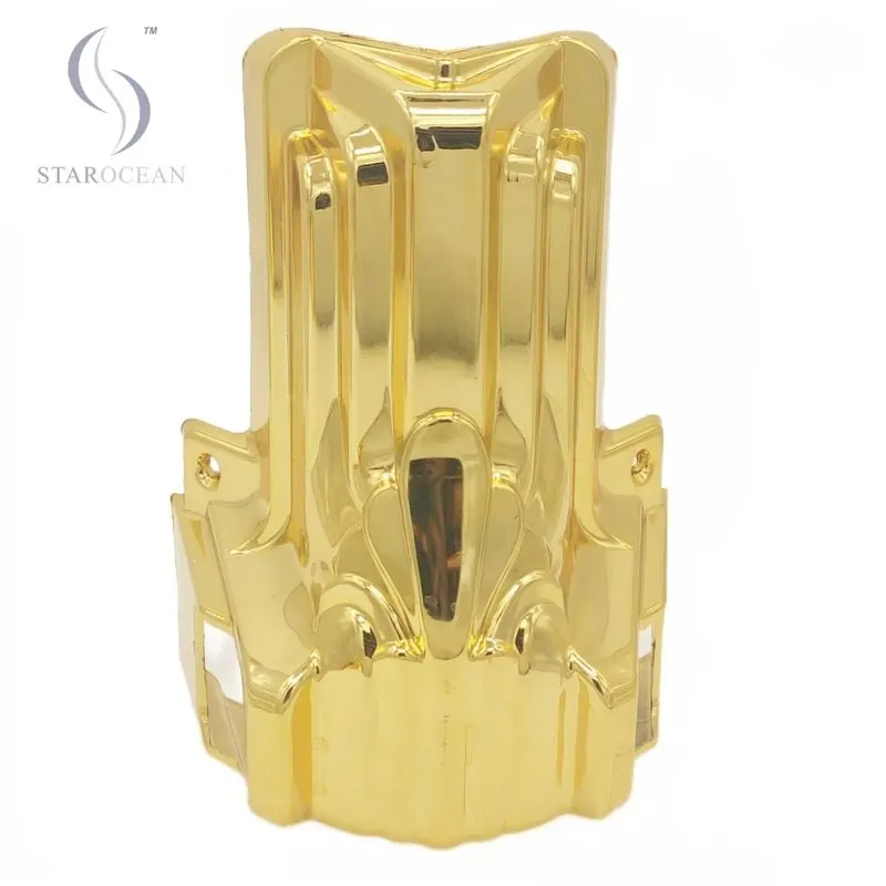 Decent Coffin Decoration Electroplated Shiny Gold Surface Funeral Accessories 11#G view 2