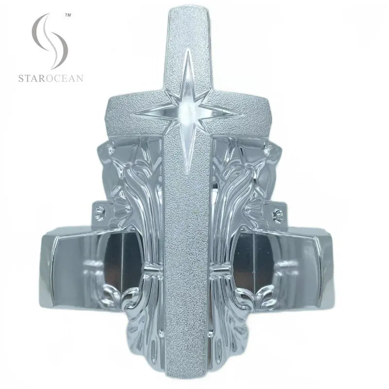 Silver Custom Coffin Corner PP Material Coffin Accessories Funeral Supplies 12# view 2