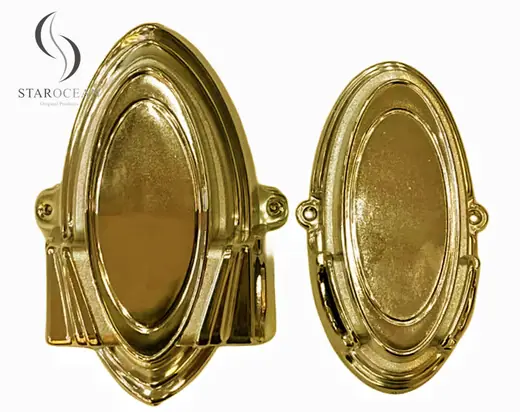 Customized American Style Gold Coffin Corners,Coffin Fixed Handle SGS Certified 13#G