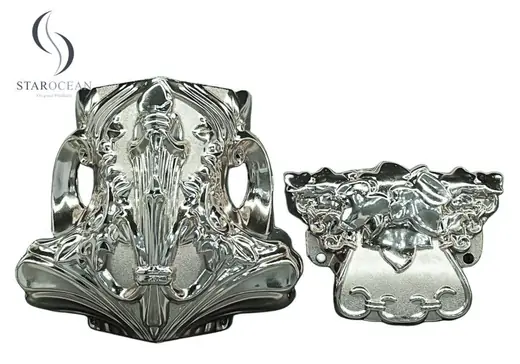 Silver Plastic Christmas Style Coffin Corner, Funeral Accessories Supplier17# S
