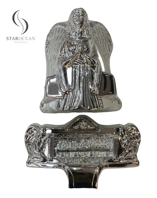 Plastic Silver Coffin Corner Accessories for Funeral Interment Ornamentation19# S