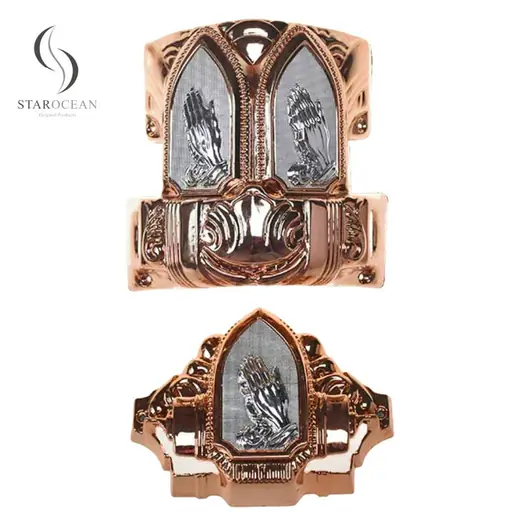 ABS Material Bronze Luxury Coffin Corner Set with Steel Pipe Wholesale 20# B