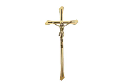 Funeral Crucifix Gravestone Decorations , Cemetery Stone Decorations Light Weight
