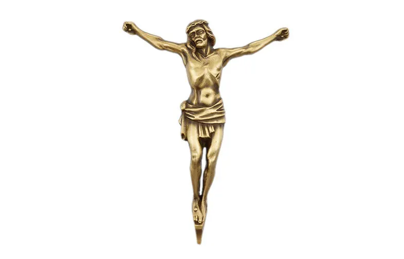 Christ Tombstone Decoration TD021 in Brass Material 290*220mm Dimension view 1