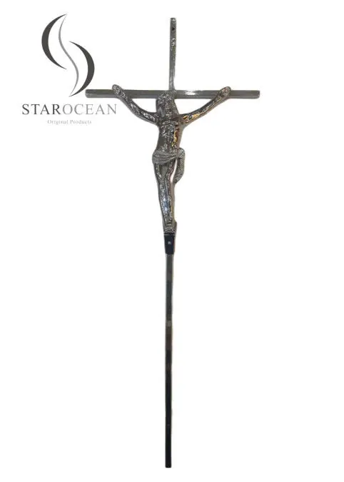 Europe Style Funeral Crucifix Coffin Decoration High Polished Featuring view 3