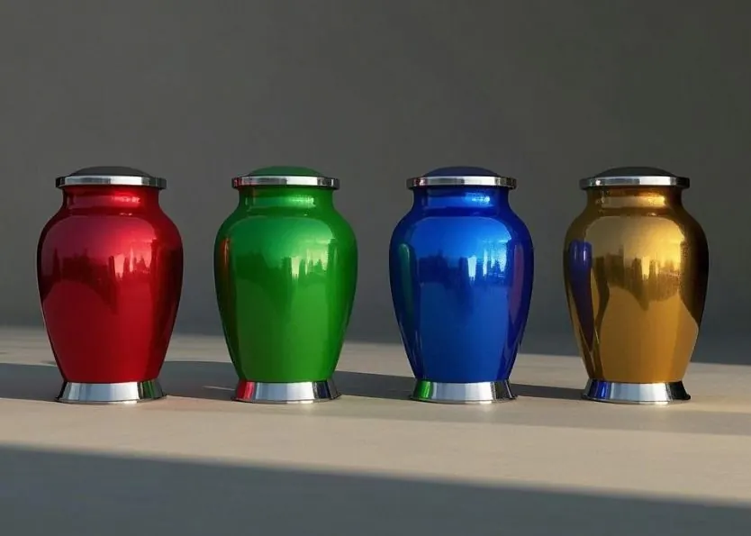 Customized Funeral Ashes Urns Aluminium Urn view 1