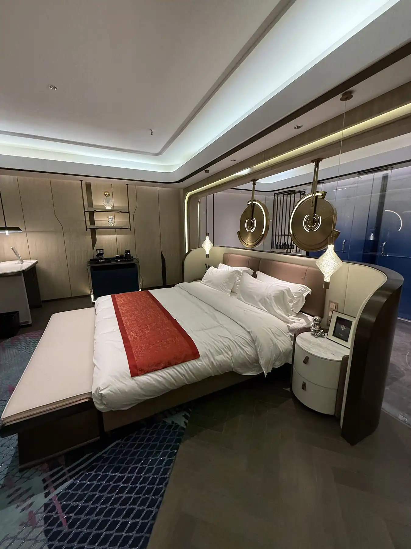 Guest room bed and furniture package delivered to a hotel project